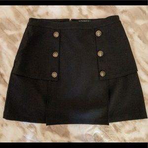 Black A line skirt